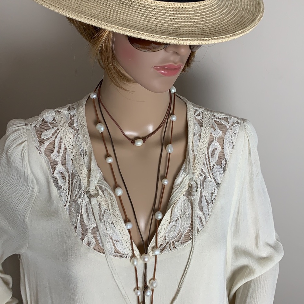 NWOT Entro Boho Cream Dress - Picture 2 of 9